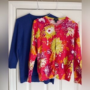 Two size large- button up, light weight cardigans